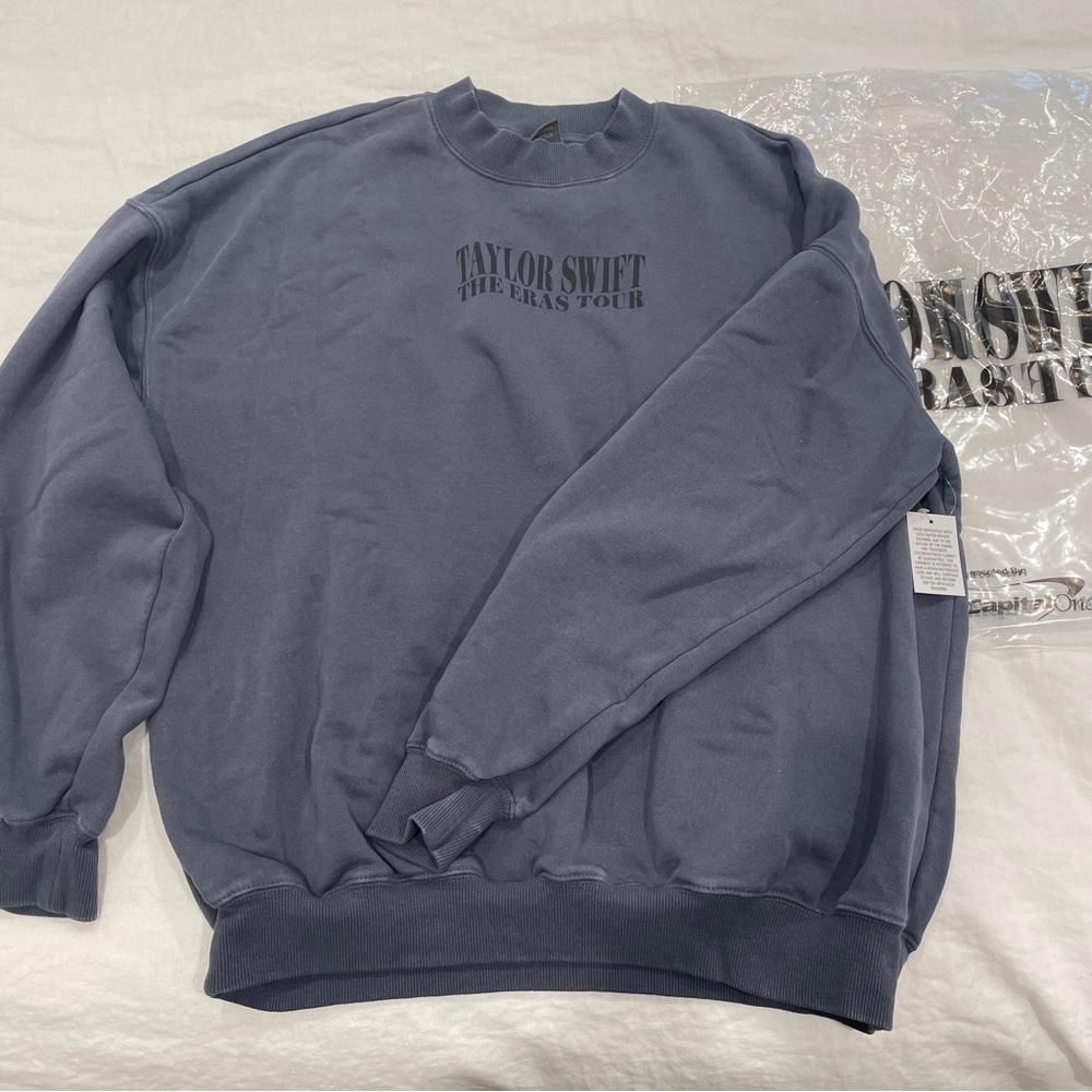 Taylor Swift The Eras Tour Exclusive Blue Crewneck Sweater